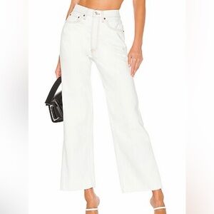 RE/DONE Originals Wide Leg Crop in Bleach Light 01, 26
